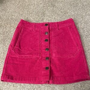 Wild Fable Fuchsia Corduroy Mini Skirt